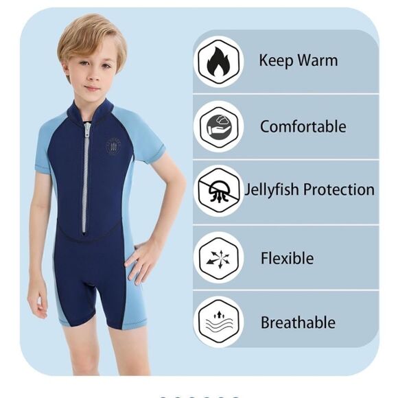 Lenorecn Kids Wet Suit Size 8 - Picture 1 of 13